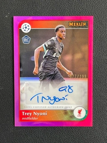 Trey Nyoni 2024 Topps Merlin Chrome UCC Pink Refractor /199