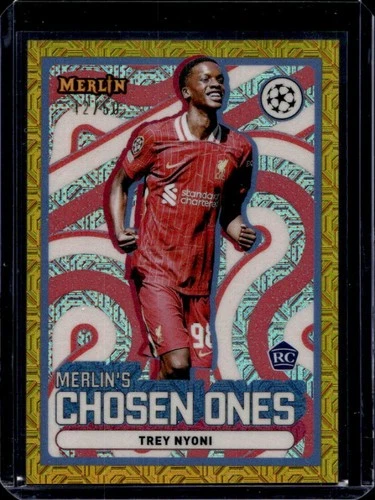 Trey Nyoni 2024 Topps Merlin Chrome UEFA Gold Refractor /50