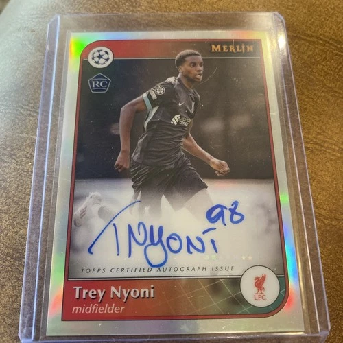 Trey Nyoni 2025 Topps Merlin UEFA Champions Silver Refractor