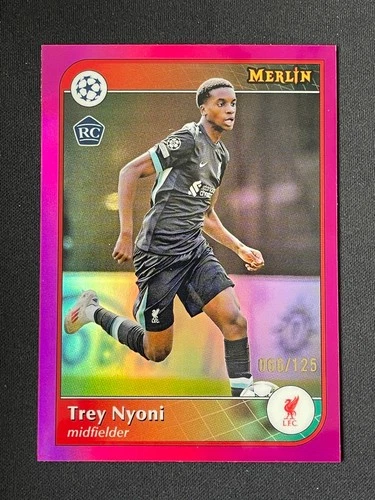 Trey Nyoni 2024 Topps Merlin UEFA Pink Refractor /125