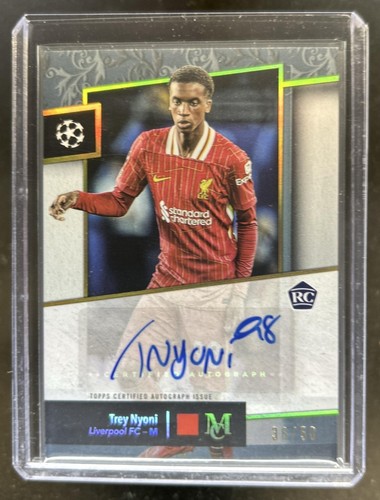 Trey Nyoni 2024 Topps Museum Collezione UEFA Oro /50