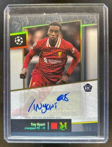 Trey Nyoni 2024 Topps Museum UEFA Gold /50