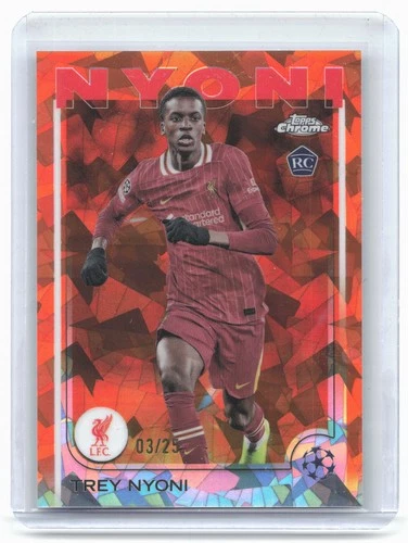 Trey Nyoni 2024 Topps Sapphire Edition Chrome Orange /25