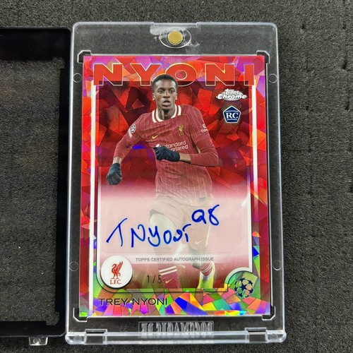 Trey Nyoni 2024 Topps UCC Chrome Sapphire Red /5