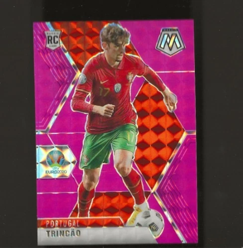 Trincao 2021 Panini Mosaic UEFA Euro Fluorescent Pink Prizm /10