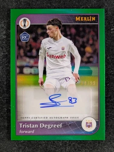 Tristan Degreef 2024 Topps Merlin Chrome UCC Green Refractor /99