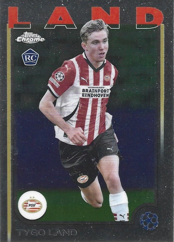 Tygo Land 2024 Topps Chrome UEFA Club Competitions
