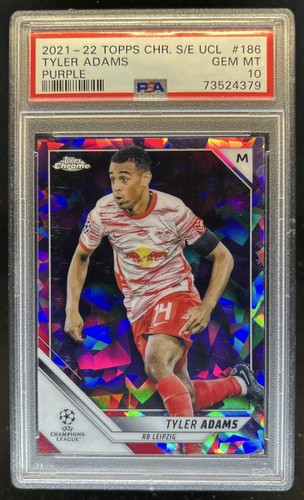 Tyler Adams 2021 Topps Chrome Sapphire Purple /25