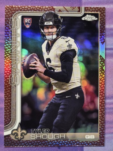 Tyler Shough 2025 Topps Chrome Refractor