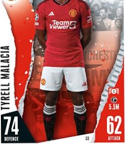 Tyrell Malacia 2023 Topps Match Attax UEFA Club Competitions
