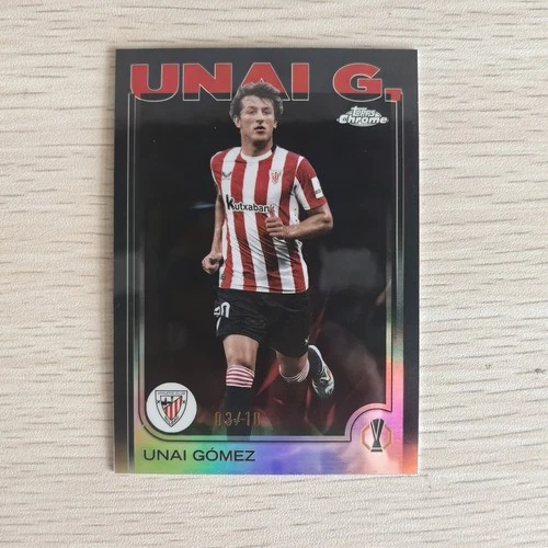 Unai Gómez 2024 Topps Chrome Black Refractor /10