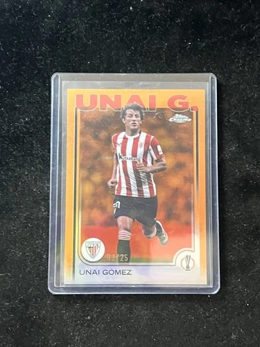 Unai Gómez 2024 Topps Chrome UEFA Club Competitions Orange /25