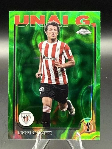 Unai Gomez 2024 Topps Chrome Green Lava Refractor /99