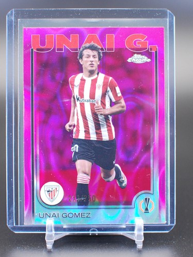 Unai Gomez 2025 Topps Chrome UEFA Pink Refractor /250