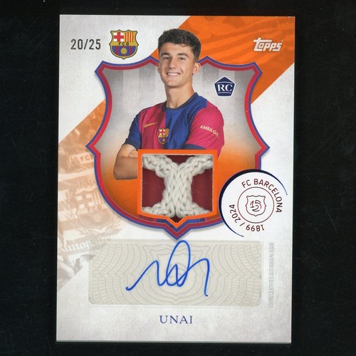 Unai Hernandez 2024 Topps Barcelona 125 anni /25