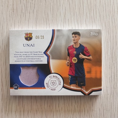 Unai Hernandez 2024 Topps Barcelona 125 Anniversary /25