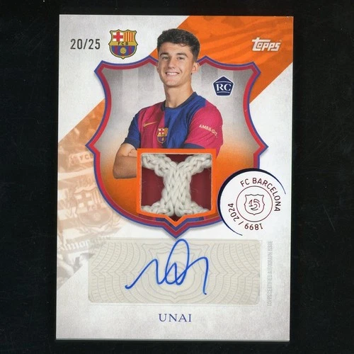 Unai Hernandez 2024 Topps Barcelona 125 Years /25