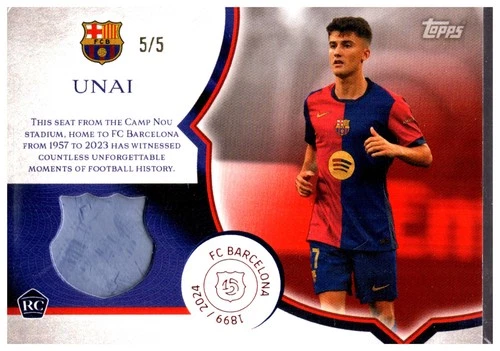 Unai Hernandez 2024 Topps Barcelona 125 Years /5