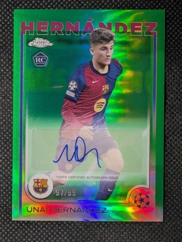 Unai Hernandez 2024 Topps Chrome Green /99