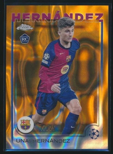 Unai Hernandez 2024 Topps Chrome Orange Refractor /25