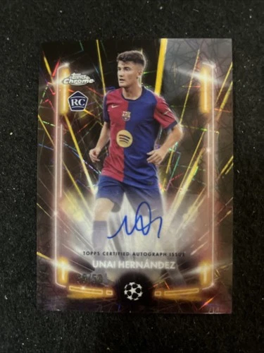 Unai Hernandez 2024 Topps Chrome UEFA Gold /50