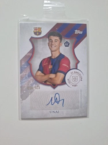 Unai Hernandez 2024 Topps FC Barcelona 125 Years Anniversary 125th Anniversary /125