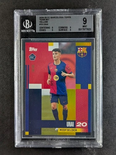 Unai Hernandez 2024 Topps FC Barcelona Team Set Yellow /50