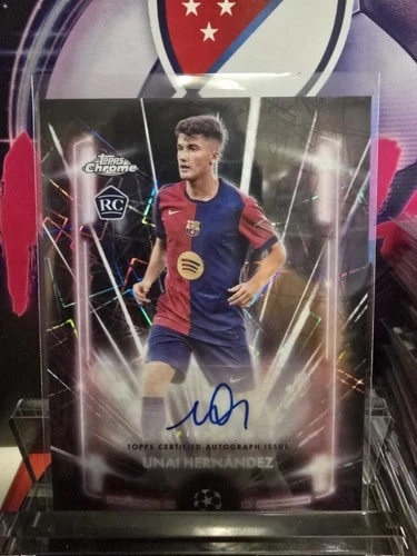 Unai Hernández 2024 Topps Chrome UEFA Black Lazer