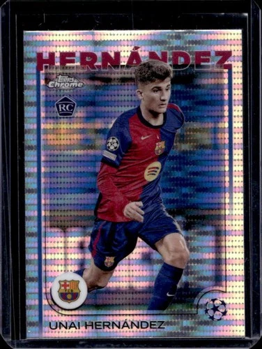 Unai Hernández 2024 Topps Chrome UEFA Pulsar Refractor #52