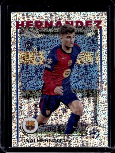 Unai Hernández 2024 Topps Chrome UEFA Speckle Refractor