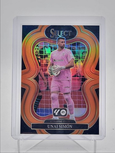 Unai Simón 2025 Panini Select Orange Prizm /75