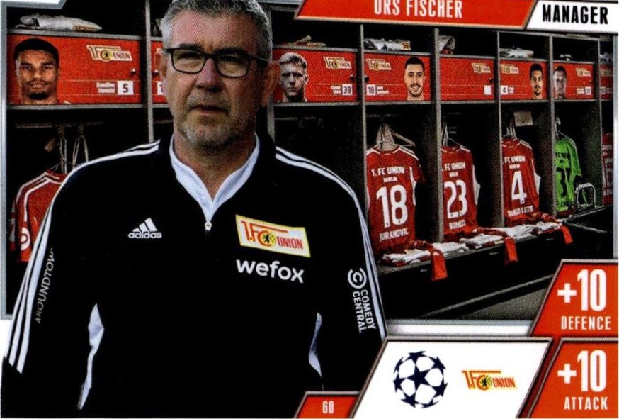 Urs Fischer 2023 Topps Match Attax UEFA Club Competitions Extra