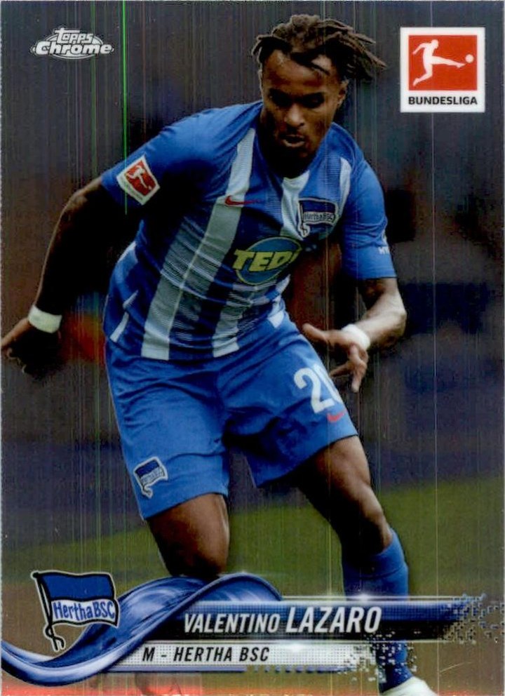 Valentino Lazaro 2018 Topps Chrome Bundesliga 69
