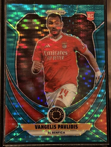 Vangelis Pavlidis 2025 Panini Prizm Club World Cup Teal Refractor /25