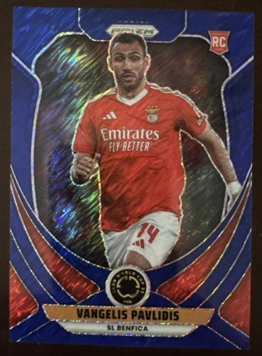 Vangelis Pavlidis 2025 Panini Prizm FIFA Club World Cup Blue Shimmer /8