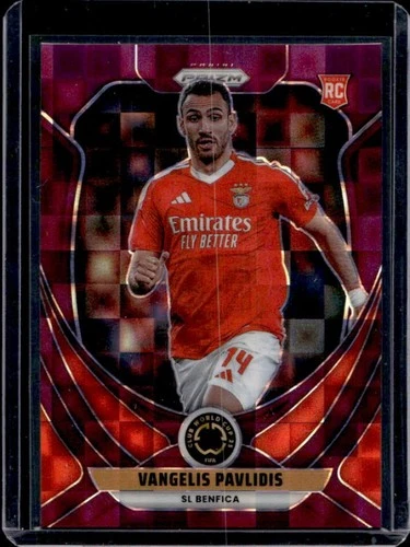 Vangelis Pavlidis 2025 Panini Prizm FIFA Club World Cup Purple Pandora /49