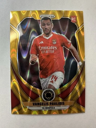 Vangelis Pavlidis 2025 Panini Prizm Seismic Gold /10