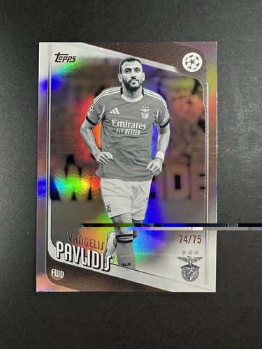 Vangelis Pavlidis 2025 Topps UEFA Topps 2025-26 Argento /75