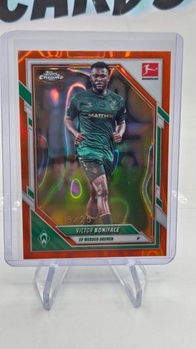 Victor Boniface 2026 Topps Bundesliga Chrome Orange /25