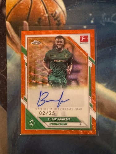 Victor Boniface 2025 Topps Bundesliga Chrome Orange /25