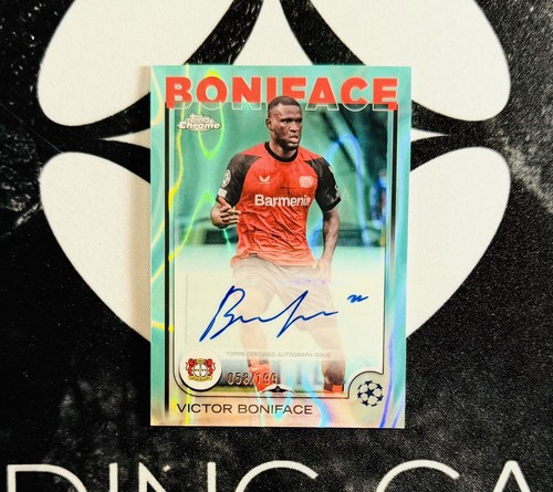 Victor Boniface 2024 Topps Chrome Aqua Lava /199