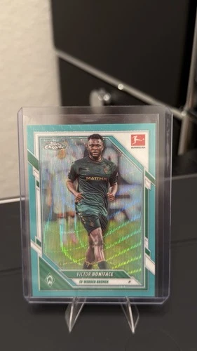 Victor Boniface 2025 Topps Chrome Aqua Wave /199