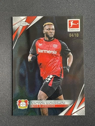 Victor Boniface 2024 Topps Chrome Black Lava Refractor /10