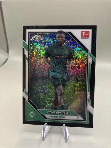 Victor Boniface 2025 Topps Chrome Black Refractor /10