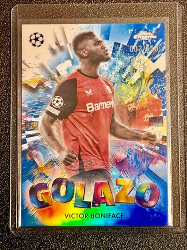 Victor Boniface 2025 Topps Chrome Blue /150