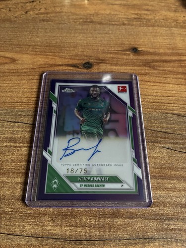 Victor Boniface 2025 Topps Chrome Bundesliga /75