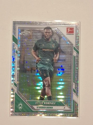 Victor Boniface 2025 Topps Chrome Bundesliga Pulsar Refractor
