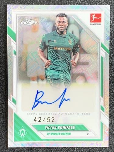 Victor Boniface 2025 Topps Chrome Bundesliga ToppsFractor /52