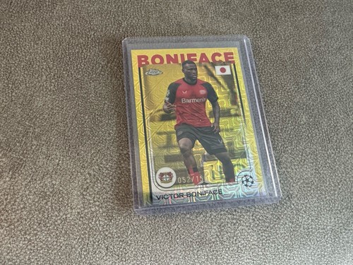 Victor Boniface 2025 Topps Chrome Gold /150