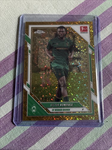 Victor Boniface 2025 Topps Chrome Gold /50